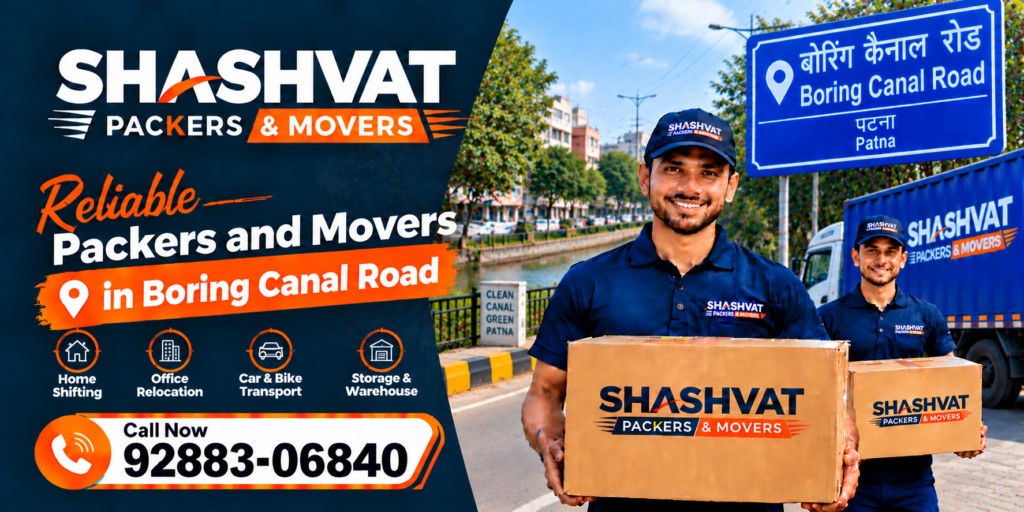 Packers and Movers in Boring Canal Road